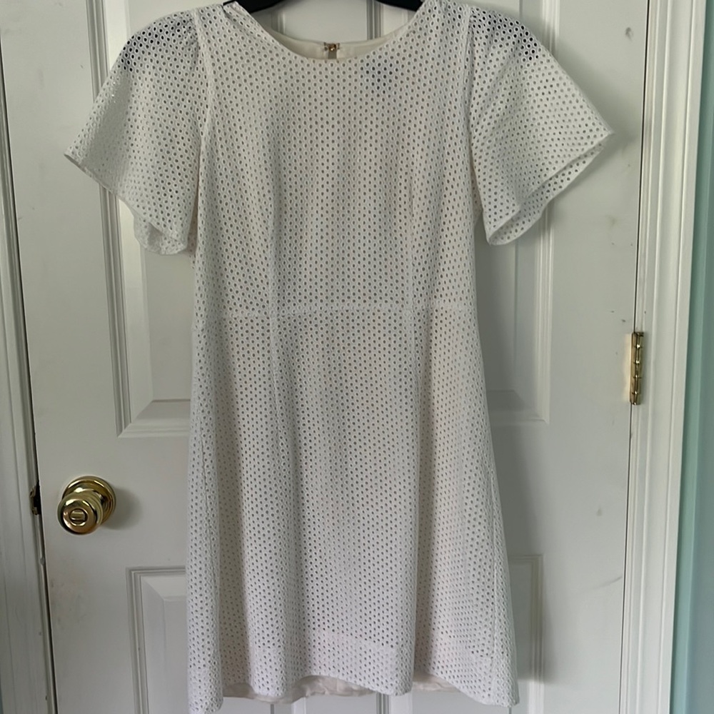 JCREW White Eyelet Dress